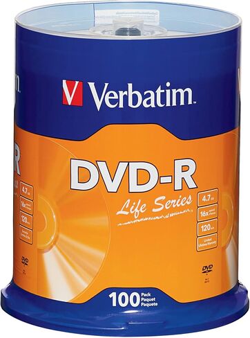 Ferbatim® Life Series DVD-R Disc Findle ، حزمة 100 in Saudi Arabia