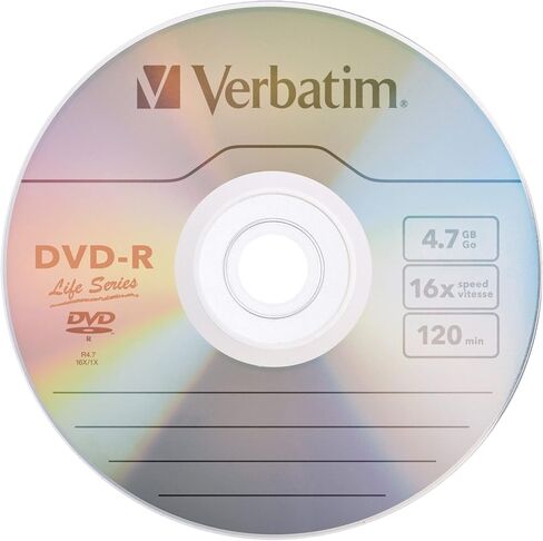 Ferbatim® Life Series DVD-R Disc Findle ، حزمة 100 in Saudi Arabia