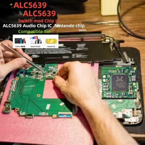 Hailue ALC5639 Audio chip IC, Switch Game Console Motherboard Chip, ALC5639-CGT QFN48 Audio IC/Sound Card Conversion Chip Game Console Motherboard Accessories, Integrated Circuits.(1pcs) in Saudi Arabia