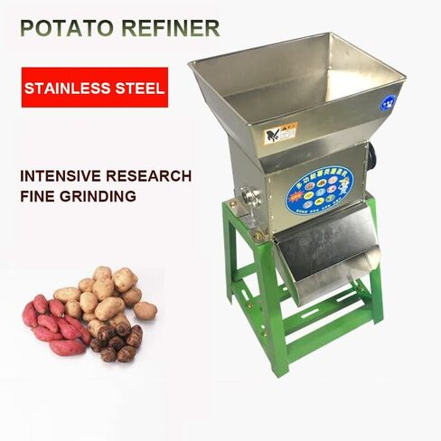 Stainless Steel Sweet Potato & Cassava Starch Grinder - Wet Taro & Kudzu Root Pulping Machine for Potato Flour - Heavy-Duty Food Processor for Home & Commercial Use in Saudi Arabia