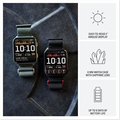Garmin Venu X1 Thin & Lightweight GPS Smartwatch ، Black | عرض AMOLED ، ميزات الصحة واللياقة المتقدمة ، تتبع النوم ، 100+ تطبيقات رياضية | حزمة السلسلة سلسلة التوقيع in Kuwait