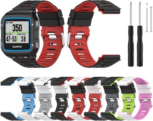 فرقة ساعة السيليكون لـ Garmin Forerunner 920XT Colorful Strap Bracelet Bracelet Training Sport Watch Watch (Color: White Black) in Kuwait