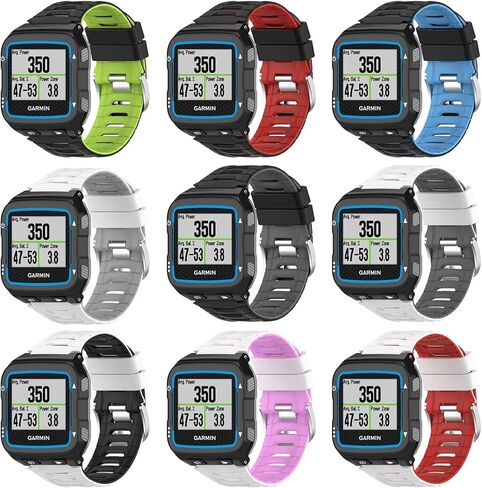 فرقة ساعة السيليكون لـ Garmin Forerunner 920XT Colorful Strap Bracelet Bracelet Training Sport Watch Watch (Color: White Black) in Kuwait