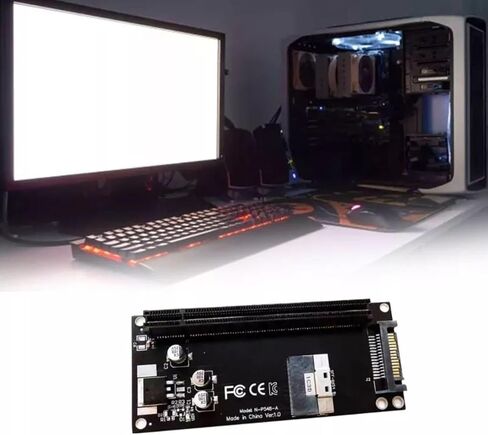 SFF-8654 8I إلى محول PCIE 4.0 X16 لبطاقة تمديد أجهزة الكمبيوتر Mainboard DIY in Saudi Arabia