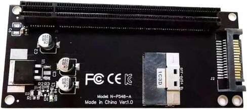 SFF-8654 8I إلى محول PCIE 4.0 X16 لبطاقة تمديد أجهزة الكمبيوتر Mainboard DIY in Saudi Arabia