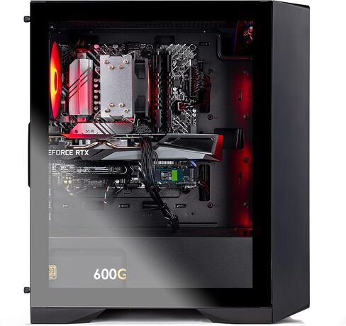 Skytech Gaming Shadow Gaming PC, AMD Ryzen 7 9700X 3.8GHz, NVIDIA RTX 5060 Ti 8GB VRAM, 1TB NVMe SSD, 32GB DDR5 RAM 5600, 650W Gold PSU, 360 ARGB AIO, Wi-Fi, Win 11, Desktop in Kuwait