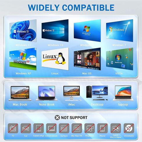 محرك أقراص DVD الخارجي CDD للكمبيوتر المحمول ، محرك أقراص القرص الضوئي USB 3.0 ، 4 منافذ USB وفتحات بطاقة TF/SD ، محرك أقراص CD/DVD CDD CD ROM خارجي لأجهزة الكمبيوتر المحمولة. in Kuwait