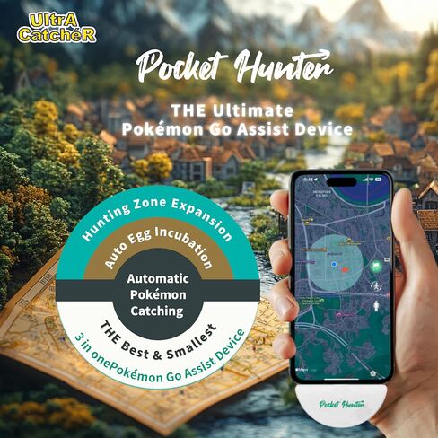 Pocket Hunter – Auto Catch Device for Mobile Games | USB-C Plug-and-Play | No Charging Needed | LED Pairing, Passthrough Charging in Saudi Arabia
