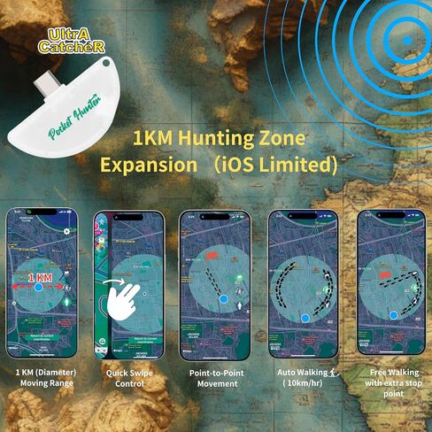 Pocket Hunter – Auto Catch Device for Mobile Games | USB-C Plug-and-Play | No Charging Needed | LED Pairing, Passthrough Charging in Saudi Arabia