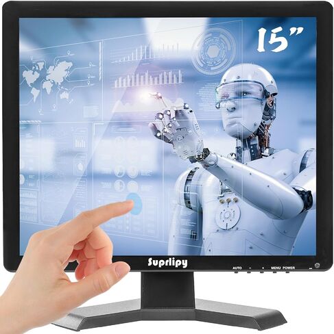 15 بوصة شاشة اللمس مراقبة 1024 × 768 دعم HDMI VGA AV USB BNC ، 10 نقاط شاشة LED TFT TFT للكمبيوتر المحمول PCBOX PS5/PS4 SOSS POS SYSTEMS LOUNSPEAKERS in Kuwait