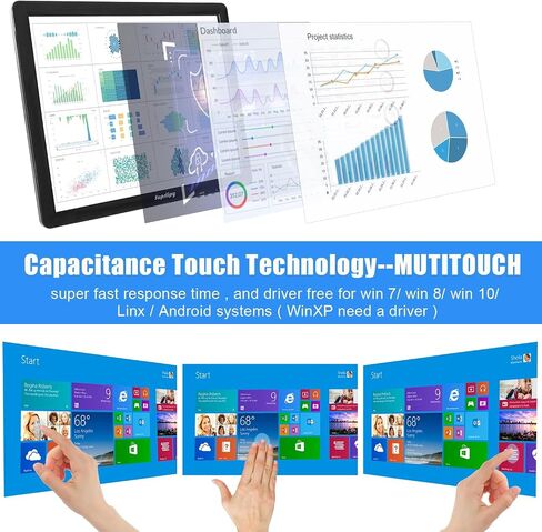 15 بوصة شاشة اللمس مراقبة 1024 × 768 دعم HDMI VGA AV USB BNC ، 10 نقاط شاشة LED TFT TFT للكمبيوتر المحمول PCBOX PS5/PS4 SOSS POS SYSTEMS LOUNSPEAKERS in Kuwait