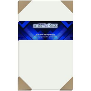 25 Soft White Translucent - 36# (36 lb/Pound) Medium Thick - 8.5 X 14 Inches Legal|Menu Size - Heavier Weight Vellum Sheets Quality Paper for Fine Results - Fun|Formal - Not a Clear Transparent