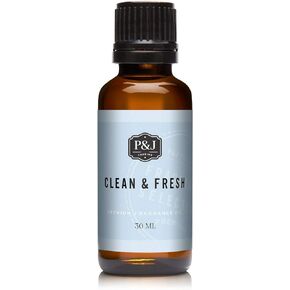 P&J Trading Fragrance Oil | Clean & Fresh Oil 30ml - Candle Scents for Candle Making, Freshie Scents, Soap Making Supplies, Diffuser Oil Scents