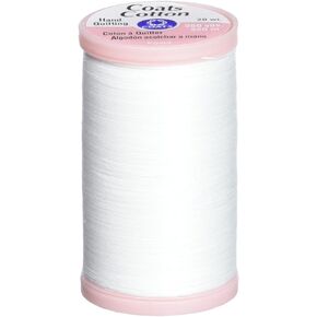 COATS & CLARK S980-0100 Hand Quilting Cotton Thread, 350-Yard, White