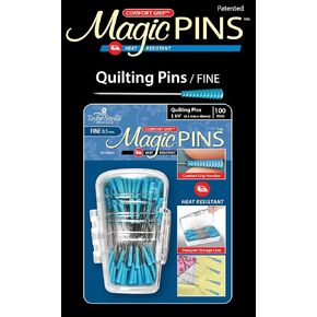 Taylor Seville Originals Comfort Grip Quilting Fine Magic Pins-Sewing and Quilting Supplies and Notions-Sewing Notions-100 Count