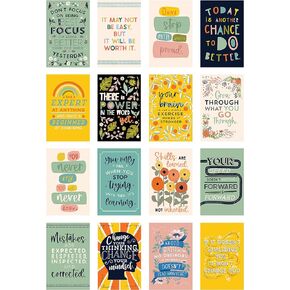 Carson Dellosa 11" x 17" Motivational Poster Set, 16 Colorful Classroom Posters With Inspirational Quotes, Inspirational Wall Art for Bulletin Board, Classroom Decor, Wall Decor, and Office Decor