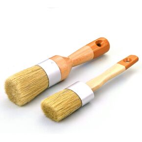 مجموعة فرش طلاء الطباشير والشمع من ماكس مان، للكراسي وطلاء الطباشير والطاولات والأثاث الخشبي، أداة صغيرة للطلاء والشمع | شعيرات ناعمة وطبيعية | الفن الشعبي، ديكور المنزل، حجم صغير in Kuwait