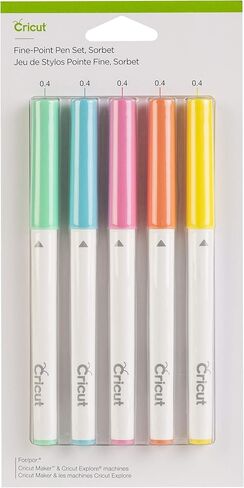 Cricut Ultimate Fine Point Pen Set, 0.4mm Fine Tip Pens to Write, Draw & Color, Create Personalized Cards & Invites, Use with Cricut Maker and Explore Cutting Machines, 30 Assorted Colored Pens 1 Pack in Saudi Arabia