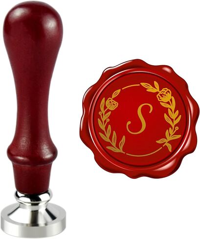 Wax Seal Stamp, Silver Brass Seal 25mm Dia, Wedding Invitation, Cards Envelopes, Gift Wrap Initial, Christmas Thanks Giving, Alphabet Letter W in Kuwait