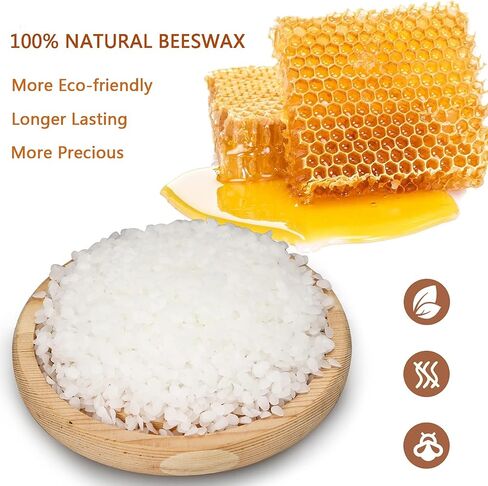 Candle Making Kit, Beeswax Candle Making Supplies for Beginners with Woven Basket, Beeswax, Melting Pot, Wicks, Candle Tins, Mixing Spoon, Dyes, Essential Oil, Thermometer in Saudi Arabia