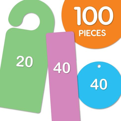 100 قطعة من الإشارات المرجعية الفارغة، وشماعات الأبواب، وبطاقات الهدايا، وألوان زاهية، ومخزون بطاقات مصنوع في الولايات المتحدة الأمريكية، وقواطع حرفية ورقية in Saudi Arabia