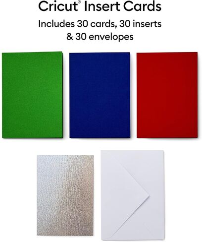 بطاقات إدخال Cricut R40، إنشاء بطاقات عيد ميلاد مليئة بالعمق، بطاقات شكر، بطاقات تهنئة مخصصة في المنزل، متوافقة مع آلات Cricut Joy/Maker/Explorer، عينات موازين قوس قزح (30 قيراط) in Saudi Arabia