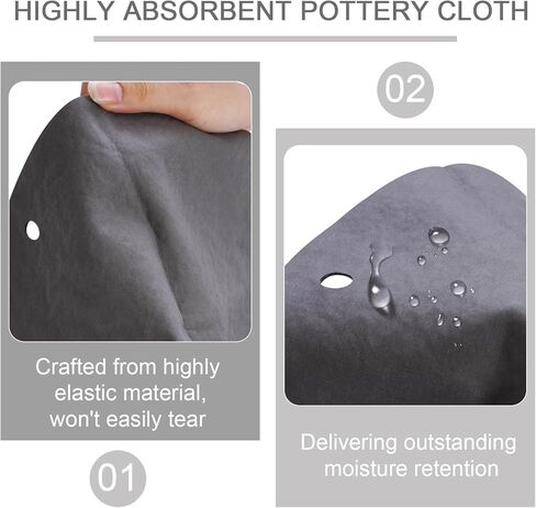 12 inch BatMate for Pottery and Ceramics, Upgraded Round Clay Throwing Cloth for Making Pottery Ceramics, Bat Mat for Pottery Tools & Pottery Machine Accessories (Black) in Kuwait