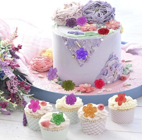 24 قالب زهرة فندان تجويف، قالب سيليكون ثلاثي الأبعاد على شكل زهرة صغيرة لحلوى الشوكولاتة، تزيين الكيك، طين البوليمر، صناعة السكر، صب مجوهرات الراتنج in Kuwait