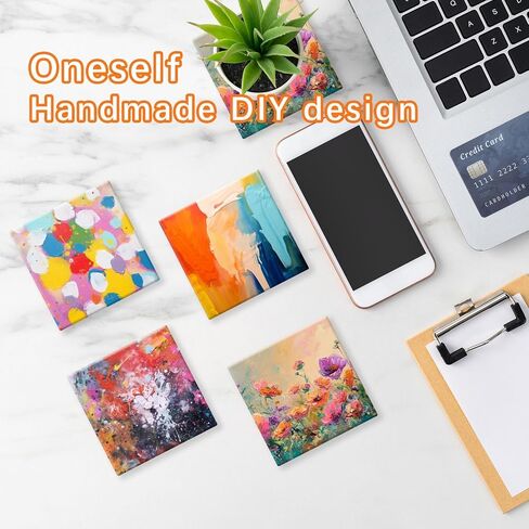 24 PCS Ceramic Tiles for Crafts 4x4 inches and self-Adhesive Cork mat ，unglazed Ceramic Coasters for Crafts,Use with Alcohol Ink or Acrylic Pouring Make Your Own DIY Coasters in Saudi Arabia