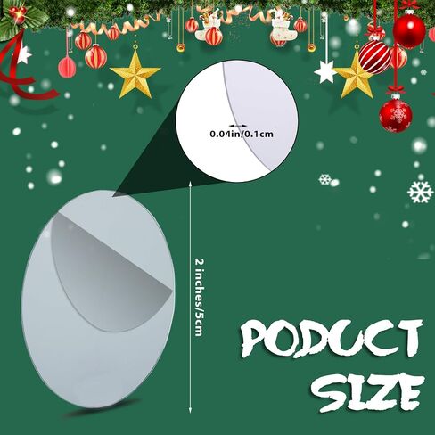 30 Pack Clear Acrylic Disc Plexiglass Circle Blanks Transparent Round Acrylic Sheets Painting Blank Board Ornaments for DIY Projects Crafts Picture Frames Table Signs Halloween Christmas 2 Inch in Saudi Arabia