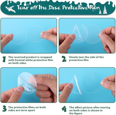 30 Pack Clear Acrylic Disc Plexiglass Circle Blanks Transparent Round Acrylic Sheets Painting Blank Board Ornaments for DIY Projects Crafts Picture Frames Table Signs Halloween Christmas 2 Inch in Saudi Arabia