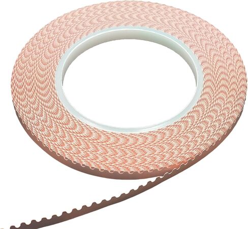 ARTIMUSES Black Backed 1/4 Inch Scalloped Copper Foil Tape for Stained Glass, DIY Handicrafts, Crafting in Saudi Arabia