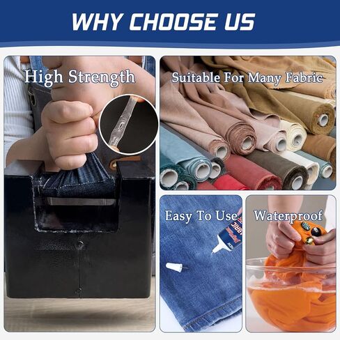 Fabric Liquid Adhesive, Fabric Glue, Mend Fabric Glue for All Fabrics, Clothes, Cotton, Flannel, Denim, Leather, Polyester, Doll Repair (60 Milliliter) in Kuwait