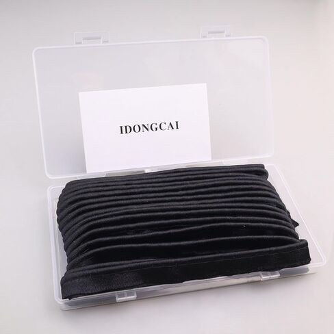 IDONGCAI Shiny Smooth Piping Trim Bias Tape with Cord 0.5inch Edge Trim for Sewing Home Decor 5 Yards Red in Kuwait