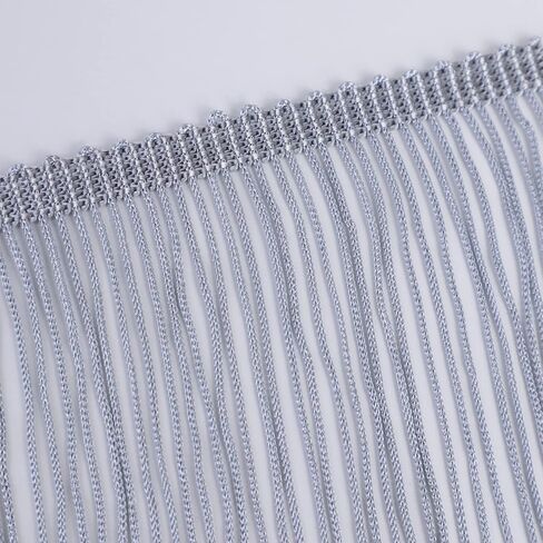 Silver Fringe Trim 5 Yards Fringe Tassel Trim Chainette Sewing Lace Trim for DIY Crafts Clothes Home Party Decoration in Saudi Arabia