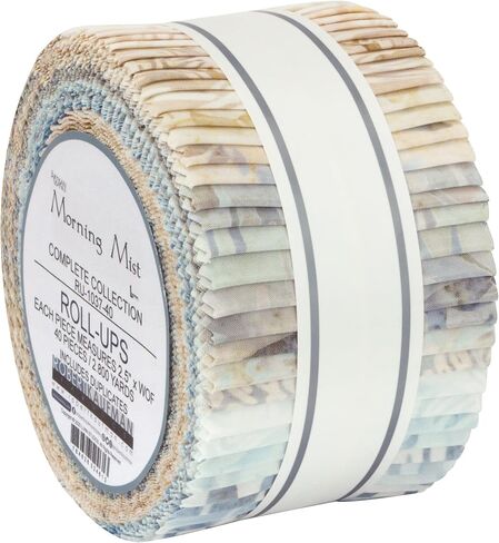Robert Kaufman Fabrics Artisan Batiks Morning Mist Roll Up Strips in Saudi Arabia