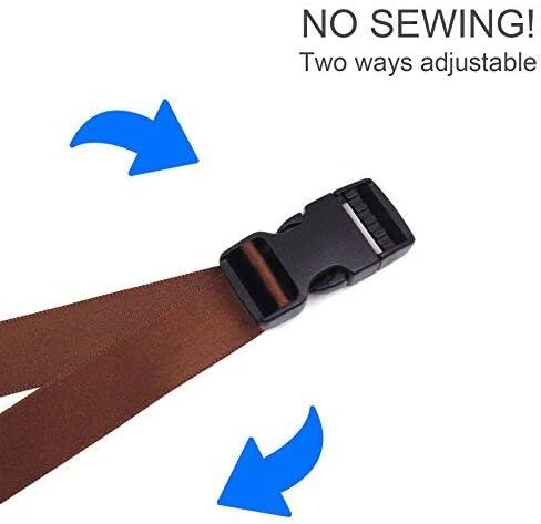 DGQ أبازيم جانبية سريعة الفك بعرض 5/8 بوصة، 10 حزم مزدوجة قابلة للتعديل بدون مشابك خياطة، استبدال البلاستيك شديد التحمل لحزام الظهر من النايلون، حزمة مراوح حزام من النايلون، أطواق الكلاب in Kuwait