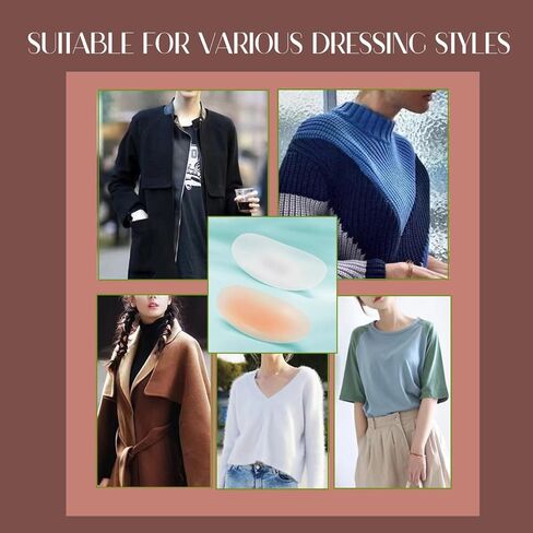 Shoulder Pads for Women's Clothing, Silicone Shoulder Pads, Anti-Slip Shoulder Push-up Pads. Revamp Your Wardrobe with Reusable Silicone Shoulder Pads - Stay Stylish All Day Long! in Saudi Arabia