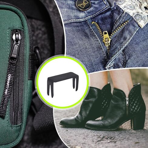Qimoo 20 Pcs Zipper Stoppers, 8 Top & Bottom Zipper Stops Zippers Repair Kits for Bags Coats Jackets in Saudi Arabia