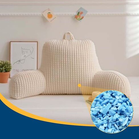 10 Pounds Memory Foam Bean Bag Filler, Shredded Memory Foam Filling, Premium Soft Bean Bag Filling, 100% Real Memory Foam for Dog Bed, Sofa Cushion, and Pillow for Arts and Crafts in Saudi Arabia