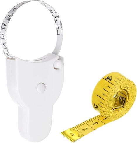 Body Measure Tape 150cm Metric Pink Retractable Measuring Tape with 60" Double Scale White Soft Tape Measure for Body Measurements, Sewing, Cloth in Saudi Arabia