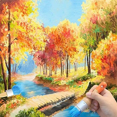 مجموعة فرش طلاء الطباشير والشمع من ماكس مان، للكراسي وطلاء الطباشير والطاولات والأثاث الخشبي، أداة صغيرة للطلاء والشمع | شعيرات ناعمة وطبيعية | الفن الشعبي، ديكور المنزل، حجم صغير in Kuwait