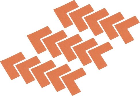 PATIKIL 5s زاوية تحديد الموقع 2x2x0.8 بوصة 25 حزمة علامة أرضية على شكل L لسطح طاولة المكتب، المكتب، أرضية المستودع، أسود in Kuwait
