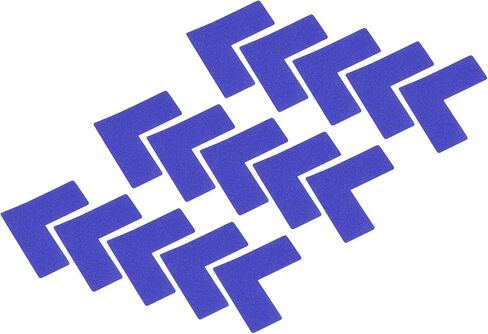 PATIKIL 5s زاوية تحديد الموقع 2x2x0.8 بوصة 25 حزمة علامة أرضية على شكل L لسطح طاولة المكتب، المكتب، أرضية المستودع، أسود in Kuwait