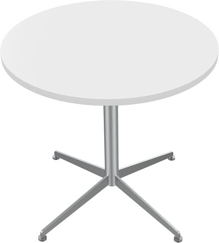 Round Office Table Conference Table Small Dining Table Coffee Meeting Table for Office Boardroom Kitchen Living Room Waterproof Desktop Easy Assembly 31.5 inch in Saudi Arabia