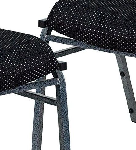 Flash Furniture HERCULES Series Heavy Duty Black Vinyl Stack Chair with Ganging Bracket in Saudi Arabia