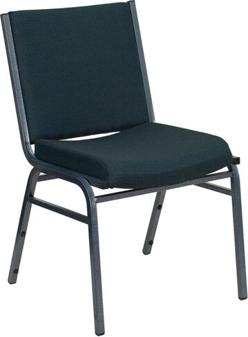 Flash Furniture HERCULES Series Heavy Duty Black Vinyl Stack Chair with Ganging Bracket in Saudi Arabia