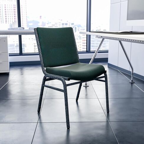 Flash Furniture HERCULES Series Heavy Duty Black Vinyl Stack Chair with Ganging Bracket in Saudi Arabia