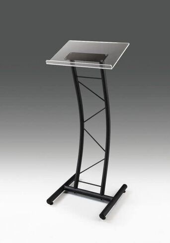 Kingdom KML7B Large Portable Lectern, Stand Up Church Pulpit, Slanted Lectern, Conference Podium for Speakers, Speeches and Other Occasions- Truss Lectern, Black Powder Coat Finish, Metal in Kuwait