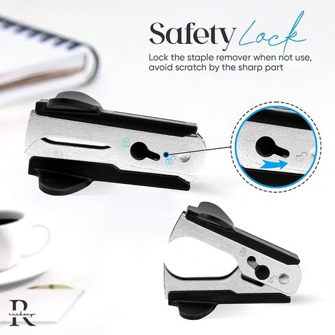 Professional Staple Remover 3 Pcs Black Staple Puller Pinch Jaw Style Staple Remover Tool with Safety Lock for Office, School and Home in Saudi Arabia